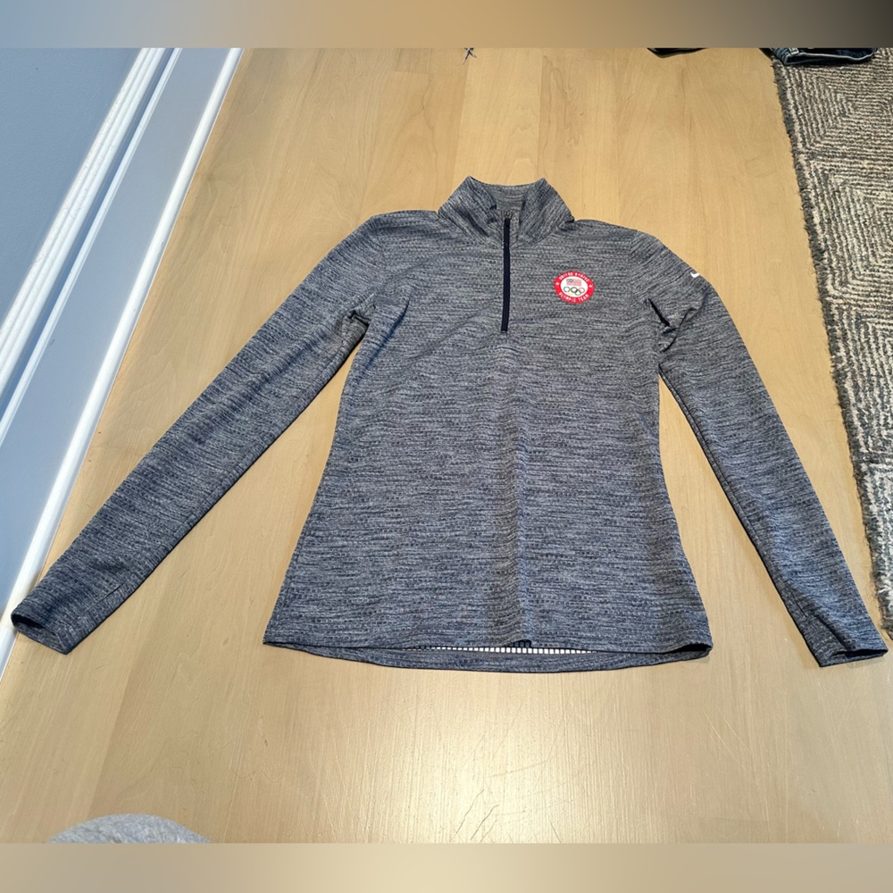 Team USA Grey Half Zip Jacket